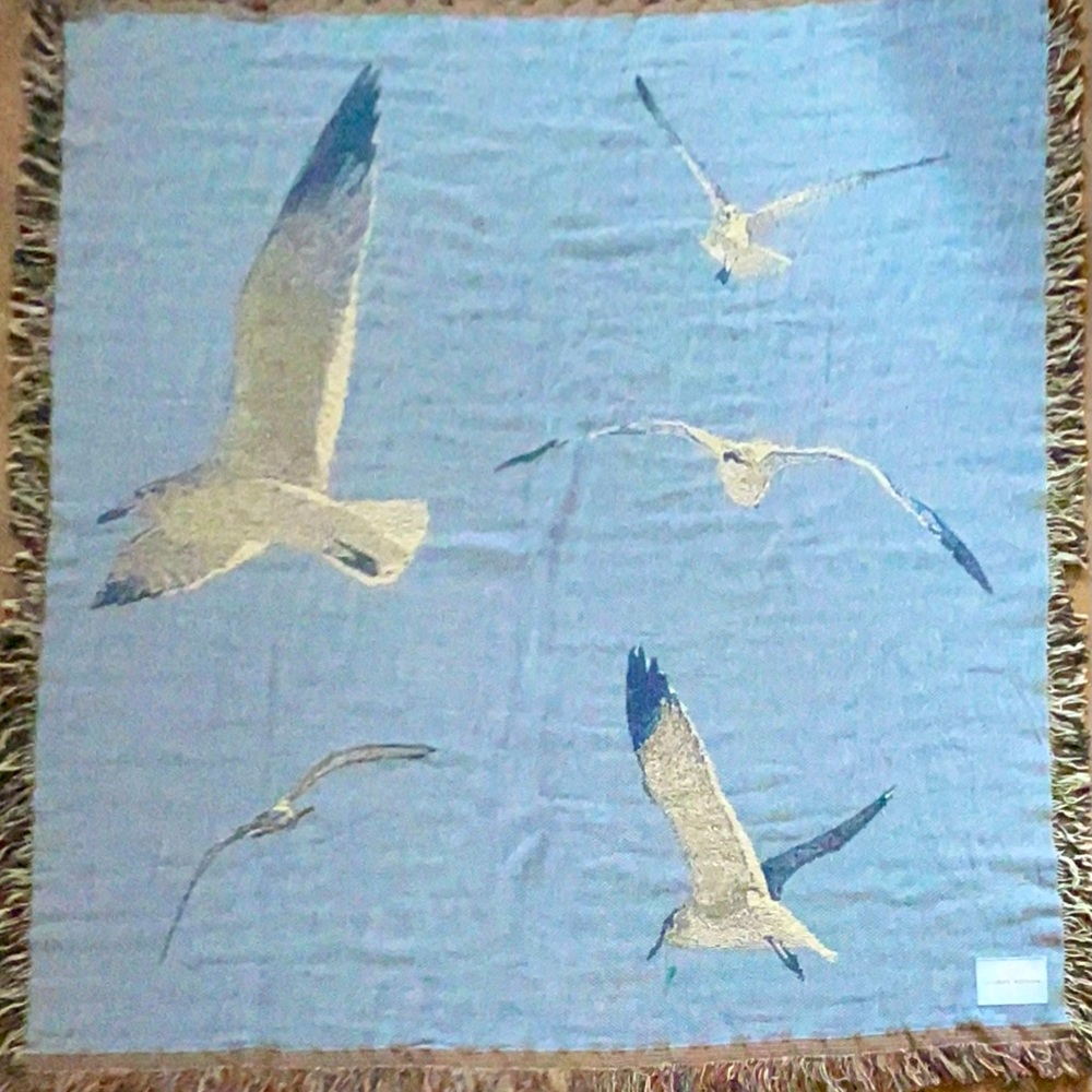 NWT Taylor Swift 1989 Blue Seagull Woven Blanket Sold Out